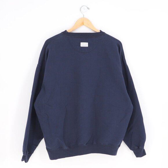 VINTAGE 90s University of Notre Dame Crewneck Sweatshirt Navy Gold Size XL - Picture 2 of 7